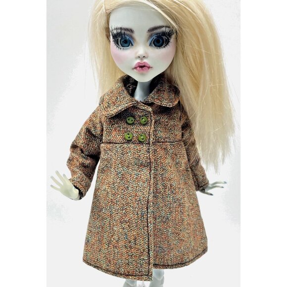 Handmade Monster High Fashion Doll Clothes Pea Coat NEW - Picture 4 of 6